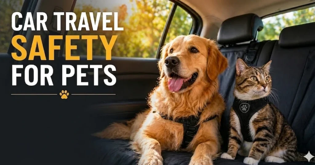 car travel safety for pets dog inside car warm weather