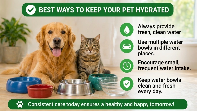 healthy pet hydration clean water bowl multiple bowls