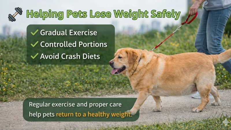 dog exercising walking to lose weight healthy pet lifestyle