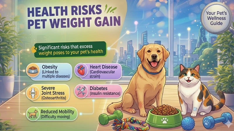 pet obesity joint stress overweight pet health risks
