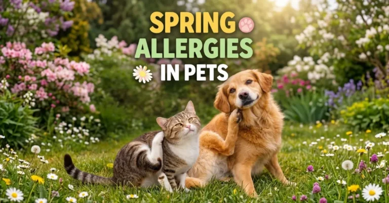 spring allergies in pets dog scratching and watery eyes